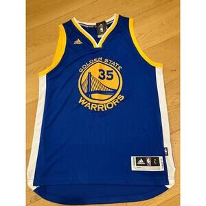 NWT Adidas Golden State Warriors Team Jersey #35 Blue Swingman Large